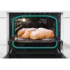 Fogão independente Gorenje GECS5C70WA placa elétrica com placas espirais, 4 zonas, branco, forno 70 L, botões rotativos, visor LED