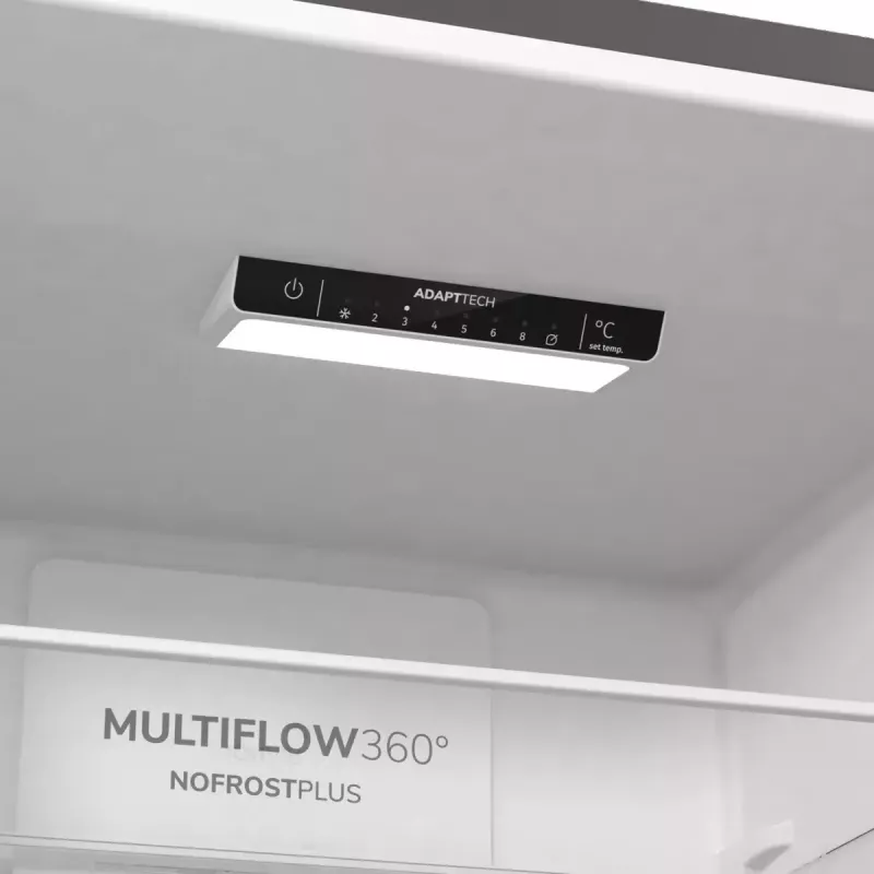 Gorenje NRK6202EXL4 frigorífico combinado de instalação livre, 331 l, classe energética E, cinzento
