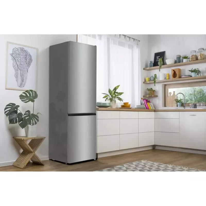 Gorenje NRK6202EXL4 frigorífico combinado de instalação livre, 331 l, classe energética E, cinzento