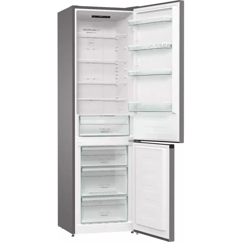 Gorenje NRK6202EXL4 frigorífico combinado de instalação livre, 331 l, classe energética E, cinzento