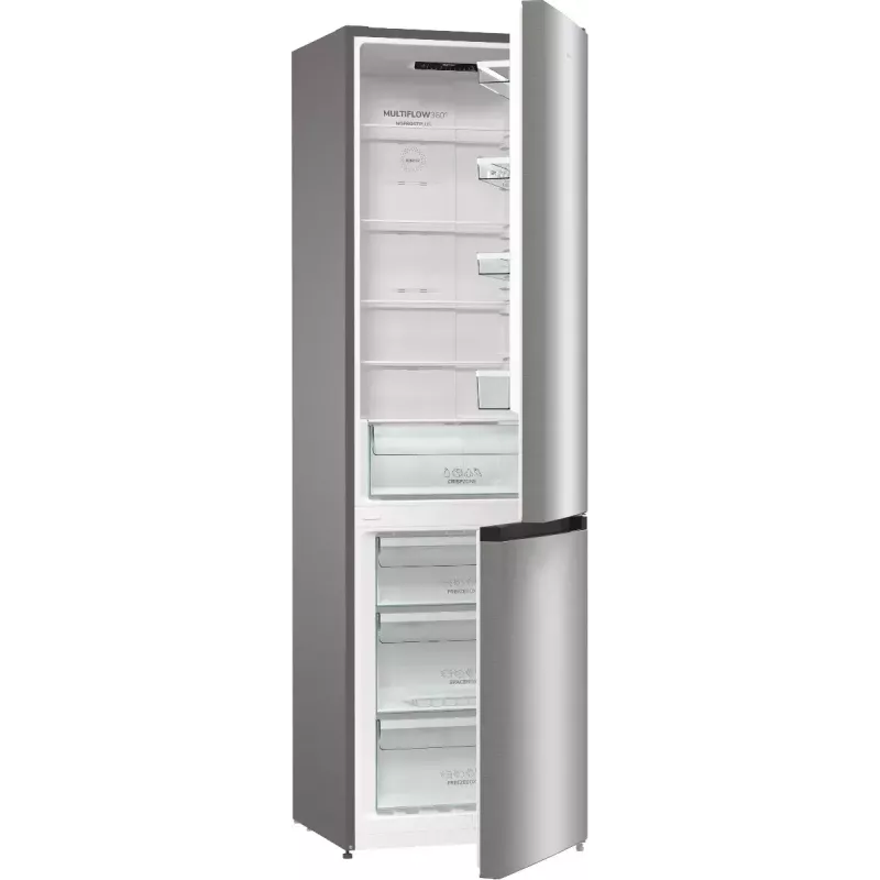 Gorenje NRK6202EXL4 frigorífico combinado de instalação livre, 331 l, classe energética E, cinzento