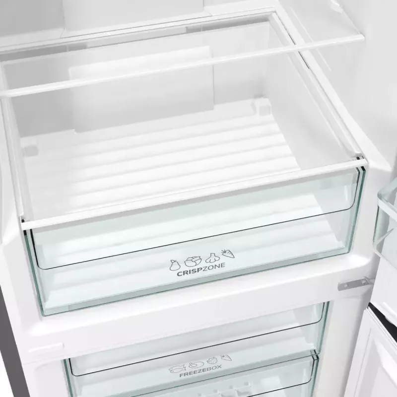 Gorenje NRK6202EXL4 frigorífico combinado de instalação livre, 331 l, classe energética E, cinzento