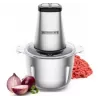 Picadora elétrica HEINRICH'S HMZ 8849 — 2 L, 500 W, trituração de gelo, cortador de legumes e frutas, cinzento