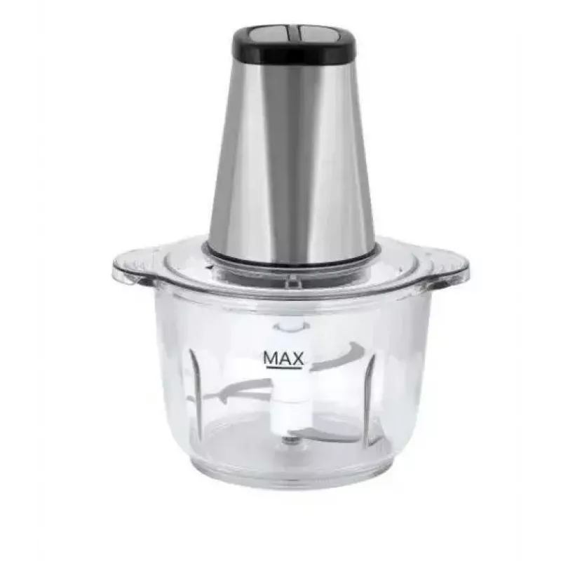 Picadora elétrica HEINRICH'S HMZ 8849 — 2 L, 500 W, trituração de gelo, cortador de legumes e frutas, cinzento