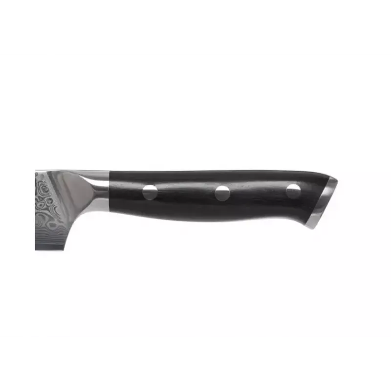 Faca universal KOHERSEN Elegance ébano, lâmina damasco 12,7 cm, comprimento total 243 mm, 127 g