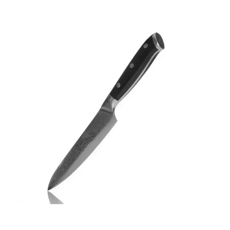 Faca universal KOHERSEN Elegance ébano, lâmina damasco 12,7 cm, comprimento total 243 mm, 127 g