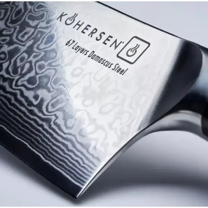 Faca universal KOHERSEN Elegance ébano, lâmina damasco 12,7 cm, comprimento total 243 mm, 127 g