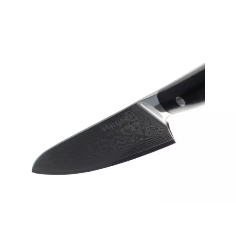 Faca universal KOHERSEN Elegance ébano, lâmina damasco 12,7 cm, comprimento total 243 mm, 127 g