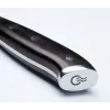 Faca de corte KOHERSEN Elegance ébano aço damasco faca de corte 16,5 cm, 60 HRC, cabo 13 cm, 335 g