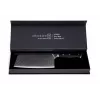 Faca de corte KOHERSEN Elegance ébano aço damasco faca de corte 16,5 cm, 60 HRC, cabo 13 cm, 335 g