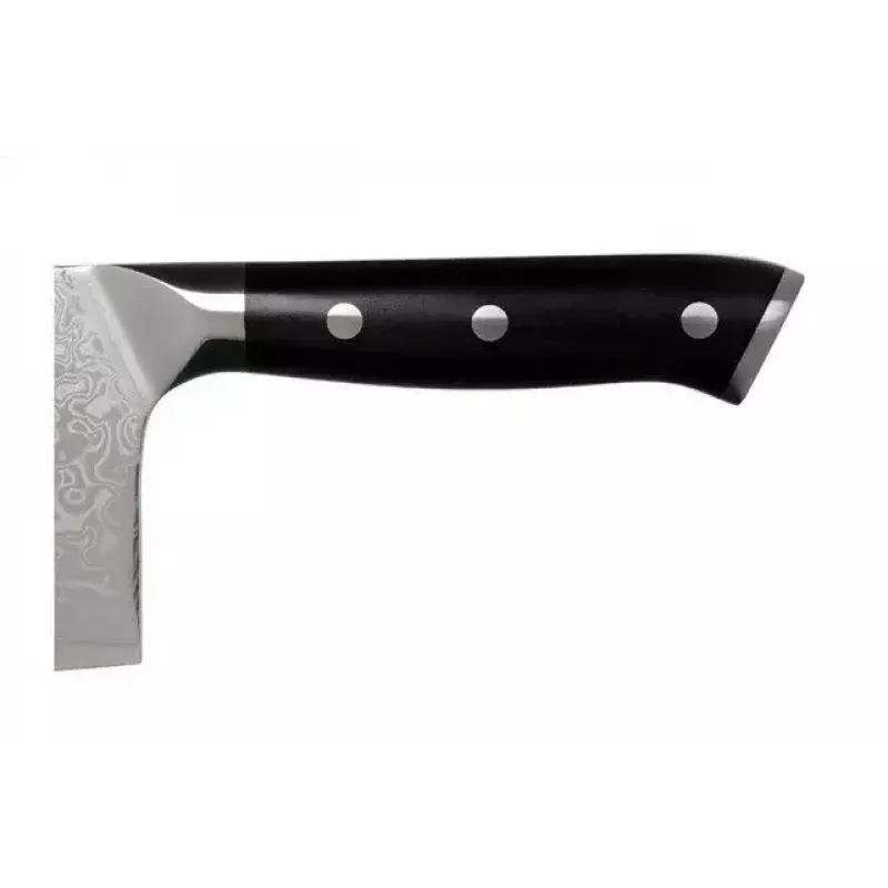 Faca de corte KOHERSEN Elegance ébano aço damasco faca de corte 16,5 cm, 60 HRC, cabo 13 cm, 335 g