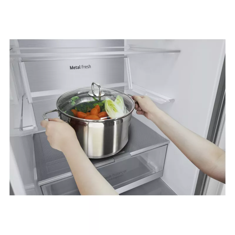 Combinado frigorífico-congelador LG GBV7280DPY.APYQEUR de instalação livre 387 l prateado