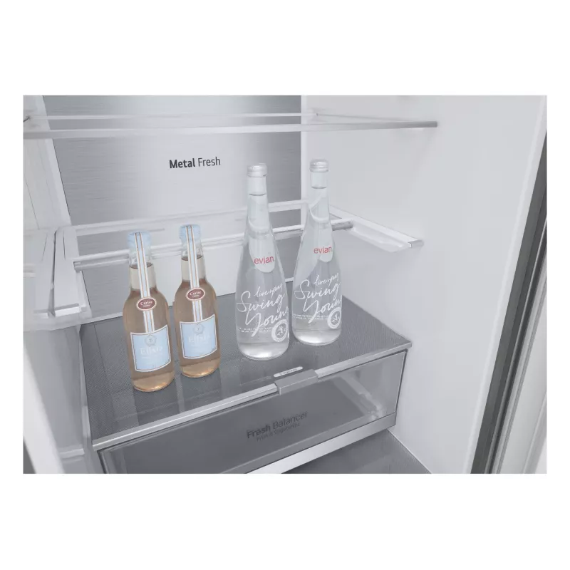 Combinado frigorífico-congelador LG GBV7280DPY.APYQEUR de instalação livre 387 l prateado