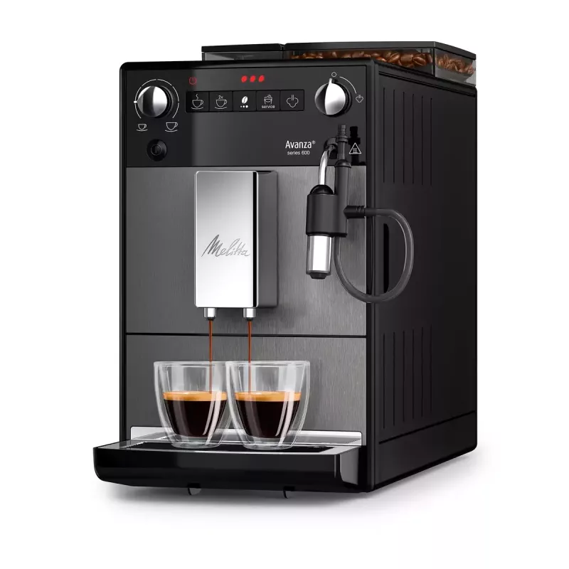Máquina de café expresso automática MELITTA F270-100 – automática, depósito de água 1,5 L, 15 bar, moinho integrado