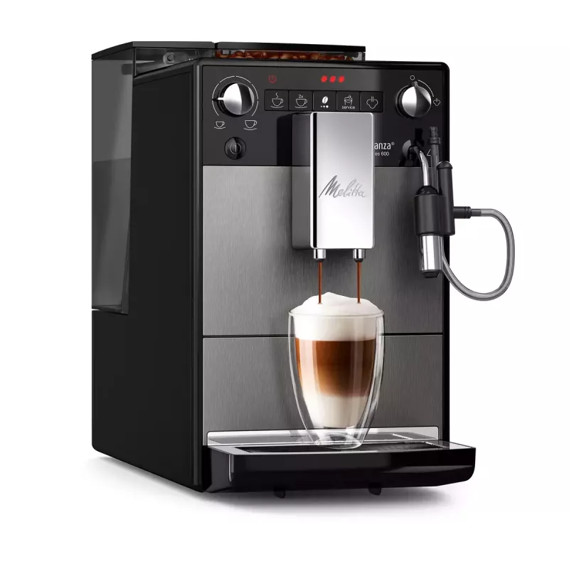 Máquina de café expresso automática MELITTA F270-100 – automática, depósito de água 1,5 L, 15 bar, moinho integrado