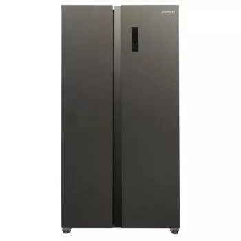 Frigorífico side-by-side MPM MPM-563-SBS-14/N — 532 L de capacidade total, 347 L de refrigeração, 185 L de congelação, aço inoxidável