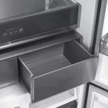 Frigorífico de livre instalação MPM MPM-503-SSI-11 com 505 l de capacidade, portas do congelador com abertura bilateral, classe energética E