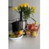 Centrifugadora de sumos MPM MSO-18-M, motor 1000 W, jarro de sumo 1 L, controlo de 2 velocidades, aço inoxidável, preto/prateado