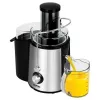 Centrifugadora de sumos MPM MSO-18-M, motor 1000 W, jarro de sumo 1 L, controlo de 2 velocidades, aço inoxidável, preto/prateado
