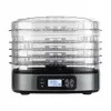 MPM MSG-12 desidratador de alimentos, 5 tabuleiros, 380 W, 35–75 °C, temporizador de 0,5–36 h, caixa em aço inoxidável