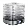 MPM MSG-12 desidratador de alimentos, 5 tabuleiros, 380 W, 35–75 °C, temporizador de 0,5–36 h, caixa em aço inoxidável