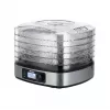 MPM MSG-12 desidratador de alimentos, 5 tabuleiros, 380 W, 35–75 °C, temporizador de 0,5–36 h, caixa em aço inoxidável
