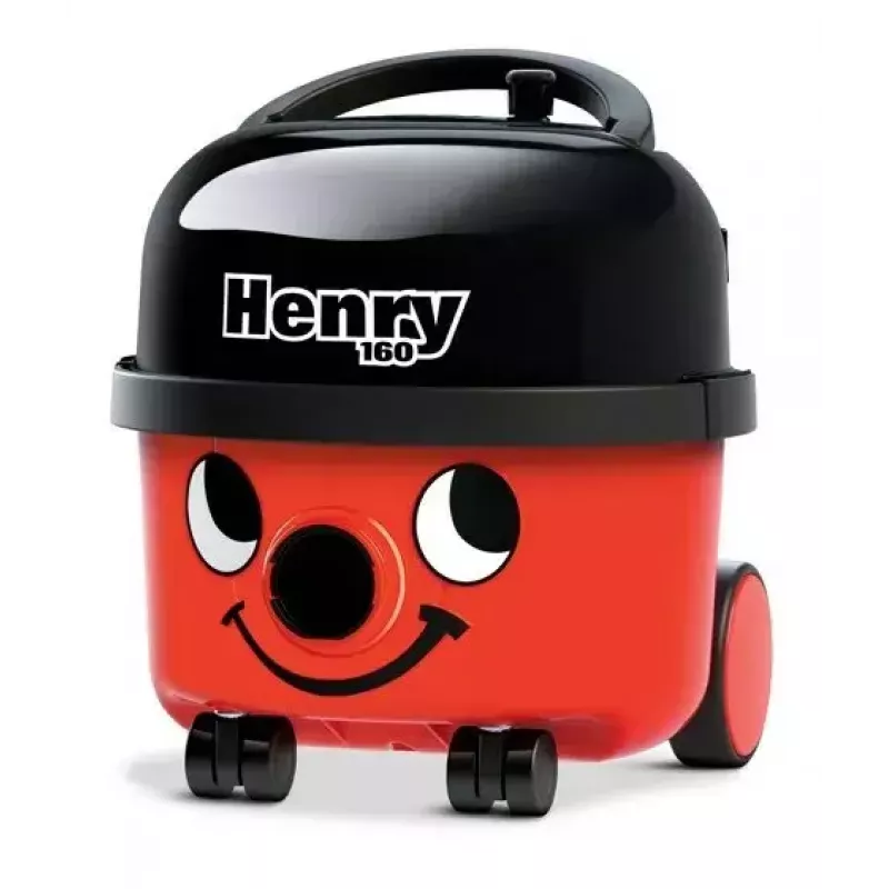 Aspirador de tambor NUMATIC Henry Compact HVR160 — saco de pó 6 L, 620 W, limpeza a seco, tubo em aço inoxidável, cabo de 10 m