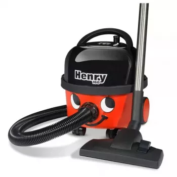 Aspirador de tambor NUMATIC Henry Compact HVR160 — saco de pó 6 L, 620 W, limpeza a seco, tubo em aço inoxidável, cabo de 10 m
