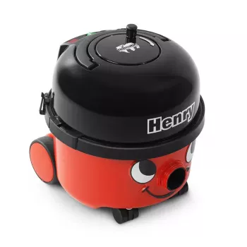 Aspirador NUMATIC HENRY HVR200-11 — saco de pó 9 l, 620 W, HEPA 11, cabo de 10 m, vermelho