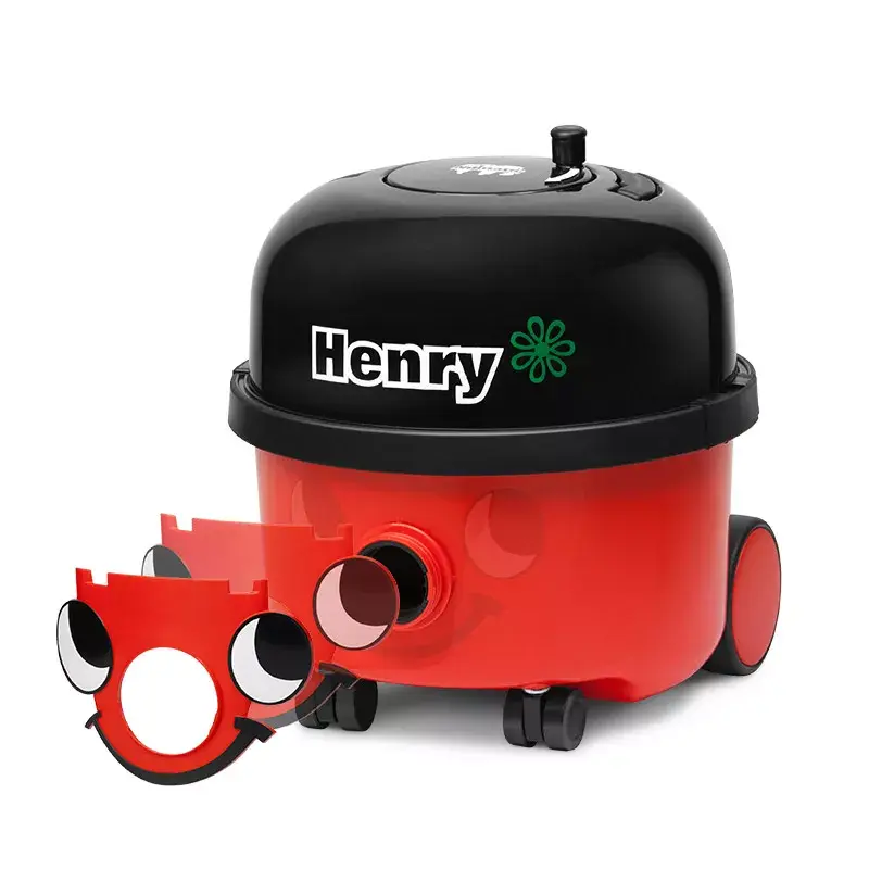 Aspirador NUMATIC HENRY HVR200-11 — saco de pó 9 l, 620 W, HEPA 11, cabo de 10 m, vermelho