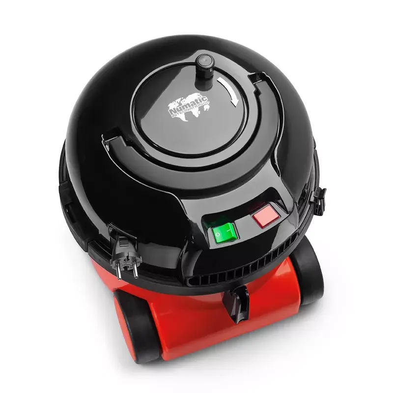 Aspirador NUMATIC HENRY HVR200-11 — saco de pó 9 l, 620 W, HEPA 11, cabo de 10 m, vermelho