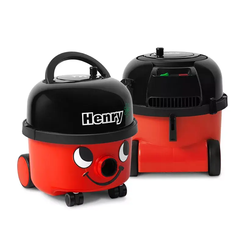 Aspirador NUMATIC HENRY HVR200-11 — saco de pó 9 l, 620 W, HEPA 11, cabo de 10 m, vermelho
