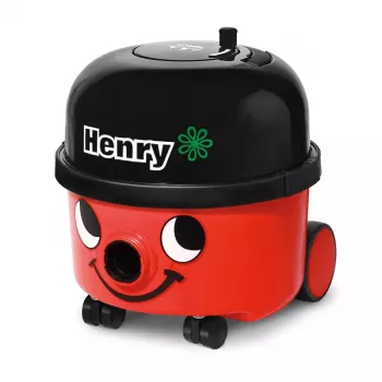 Aspirador NUMATIC HENRY HVR200-11 — saco de pó 9 l, 620 W, HEPA 11, cabo de 10 m, vermelho