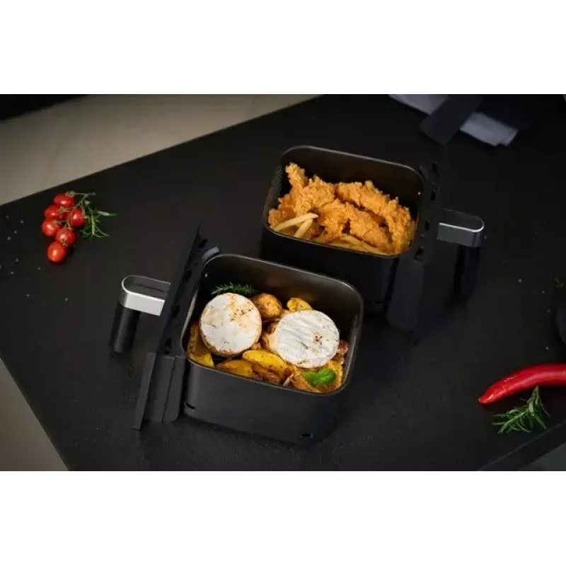 Fritadeira de ar quente elétrica NOVEEN AF5050, capacidade 11 L, 1700 W, 13 programas, 50–200°C, controlo tátil digital
