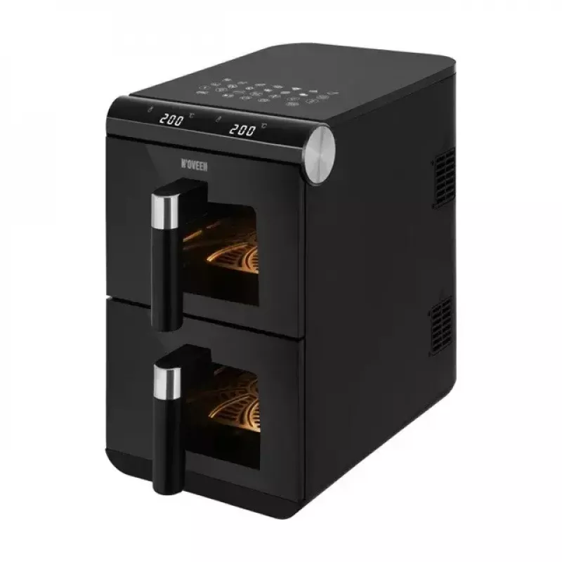 Fritadeira de ar quente elétrica NOVEEN AF5050, capacidade 11 L, 1700 W, 13 programas, 50–200°C, controlo tátil digital