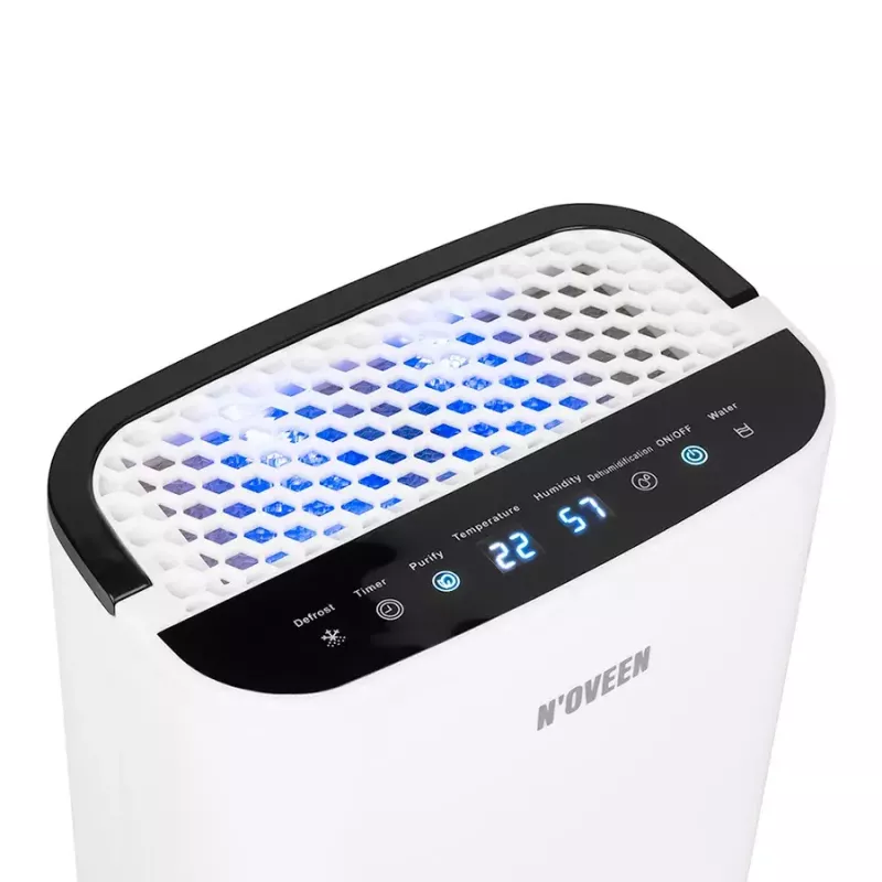 Desumidificador NOVEEN DH350 depósito de 2,5 l, 70 W, remove bactérias e vírus, lâmpada UV, 1,5 l/24h