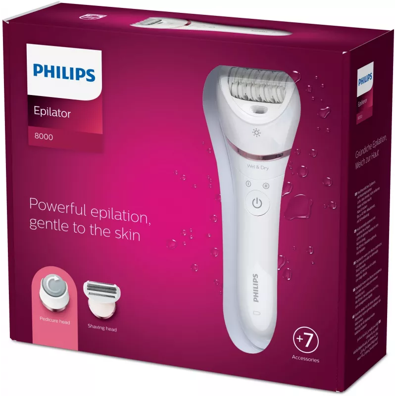 Depiladora Philips 8000 Series BRE730/10 depiladora húmida e a seco