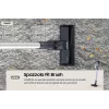 Aspirador vertical Samsung VS15A6031R4 bateria seco sem saco 0,8 L preto