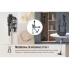 Aspirador vertical Samsung VS15A6031R4 bateria seco sem saco 0,8 L preto