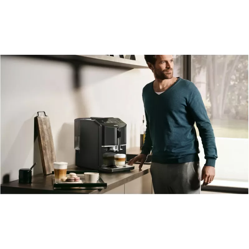 Siemens EQ.300 TF301E19 máquina de café expresso automática, preto piano