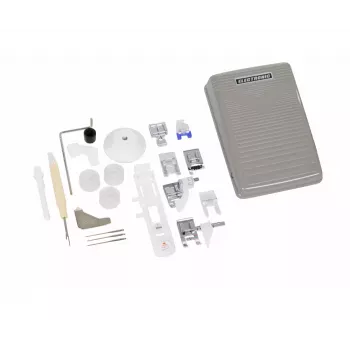 Máquina de costura SINGER 7640 – modelo doméstico elétrico, branco, vários programas de pontos