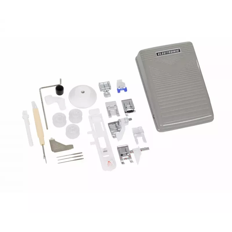 Máquina de costura SINGER 7640 – modelo doméstico elétrico, branco, vários programas de pontos