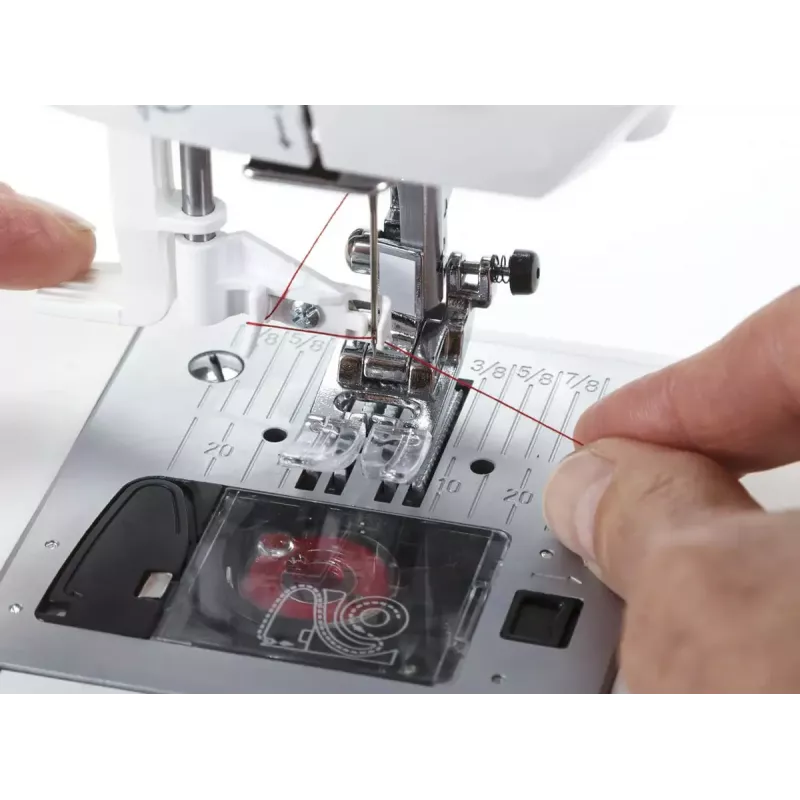 Máquina de costura SINGER 7640 – modelo doméstico elétrico, branco, vários programas de pontos