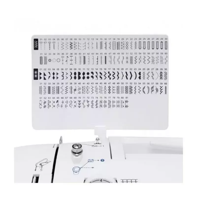 Máquina de costura SINGER 7640 – modelo doméstico elétrico, branco, vários programas de pontos