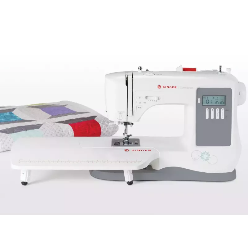 Máquina de costura SINGER 7640 – modelo doméstico elétrico, branco, vários programas de pontos