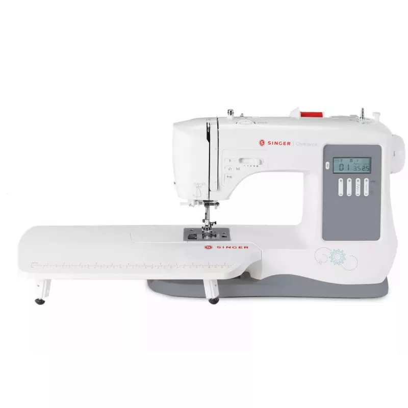 Máquina de costura SINGER 7640 – modelo doméstico elétrico, branco, vários programas de pontos
