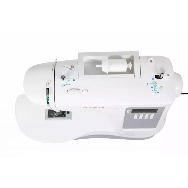 Máquina de costura SINGER 7640 – modelo doméstico elétrico, branco, vários programas de pontos