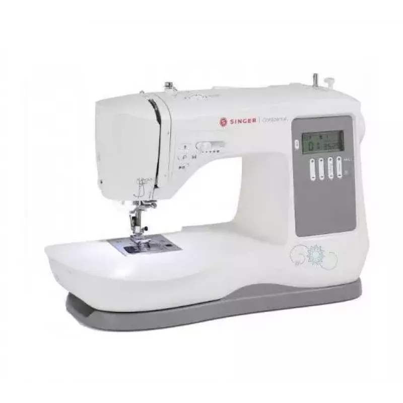 Máquina de costura SINGER 7640 – modelo doméstico elétrico, branco, vários programas de pontos