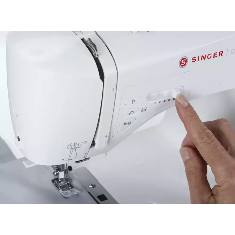 Máquina de costura SINGER 7640 – modelo doméstico elétrico, branco, vários programas de pontos