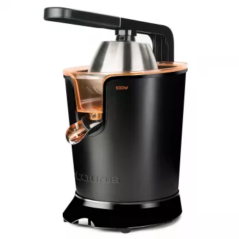 Centrifugadora Taurus Easy Press 600 — 600 W, depósito de sumo 0,65 L, corpo em aço inoxidável, anti-gota